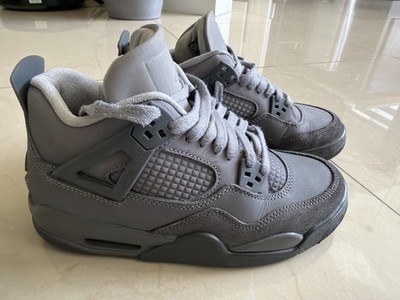 Jordan Air Jordan 4 Retro Cool Grey Suede Athletic Sneakers Gray Men