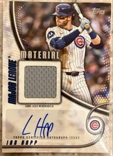 Ian Happ Chicago Cubs auto patch 2025 Topps Update serial /30