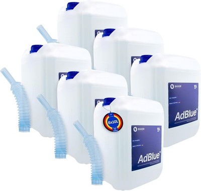 AdBlue 60L SCR Harnstofflösung ISO 22241 + Ausgießer Dieselmotoren BAUER BLUE