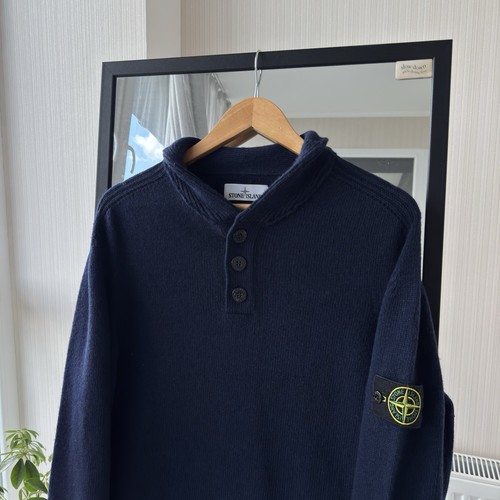 Stone Island Navy Blue 2016 High Neck Pullover Jumper Sweater Size XL - Picture 16 of 23