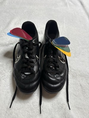 Nike Total 90 T90 Shoot III FG Soccer Cleats Black White Youth 3Y NWT