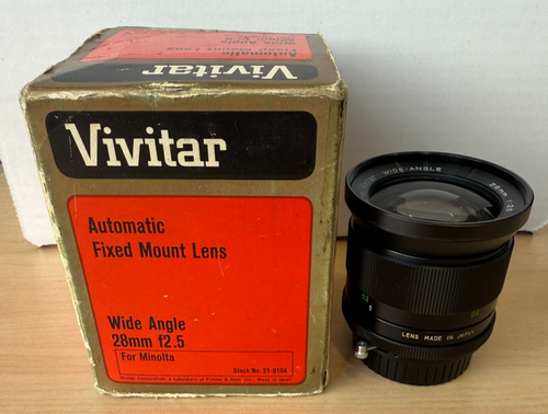 Vivitar Wide Angle 28mm f2.5 for MINOLTA