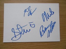 Descendents band autographs signed 10x15 cm index card