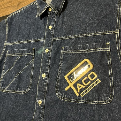 Vintage Y2k PACO Jeans Trucker Jacket Denim 90s vibe Ecko Unltd. Jnco Diesel - Picture 3 of 8