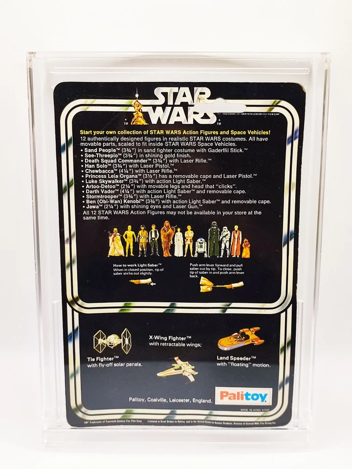 1977 PALITOY STAR WARS 12 BACK-B - LUKE SKYWALKER - ORIGINAL & CASED UNCUT CARD - Image 2 of 4