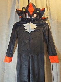 Disguise Youth Shadow Costume Sonic 3 Movie Fleece Hooded Jumpsuit Large 10-12