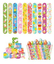 50 Pcs Easter Slap Bracelets for Easter Slap Bracelets Bulk Snap Bracelet Par...