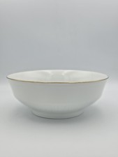 Bareuther Waldsassen Bavaria, Germany, White Porcelain Bowl Gold Trim 
