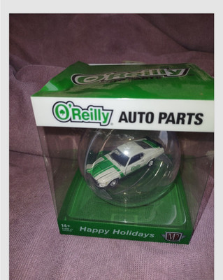 1970 Ford Mustang Boss 302 M2 Machines O'Reilly Auto Parts 2023 ornament .
