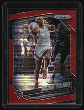2025 Panini Prizm WNBA #23 Jackie Young Red Pulsar Prizms #/299