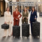 Byootique Rolling Makeup Train Case with Portable Cube Case Cosmetic Organizer — photo 10