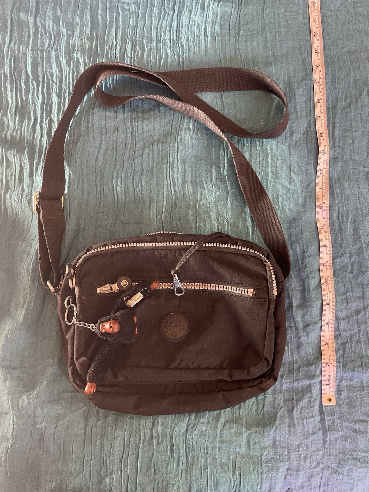 Black Kipling Bag with Monkey key chain - image 1