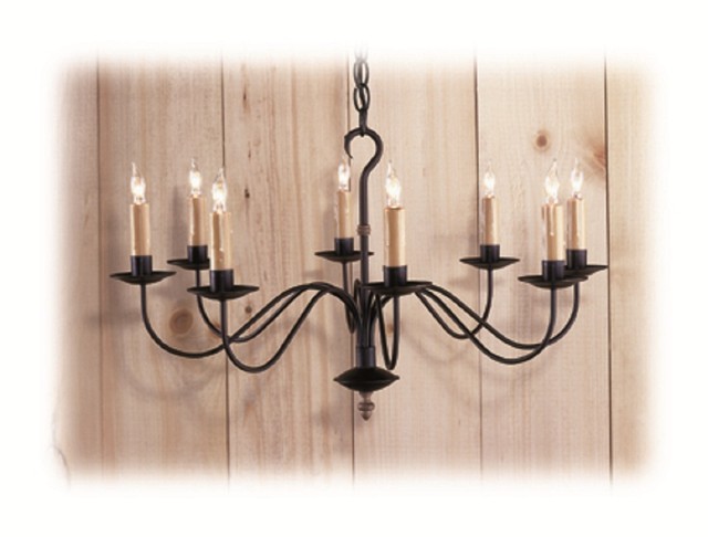 Colonial Primitive Country Lighting Wrought Iron Style Metal
