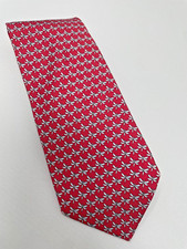 Vineyard Vines Dragonflies on Red Background Made in USA 100% Silk