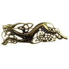 Bronze Celtic brooch robe pin otherworld dog Celtic dog 7cm mod.2