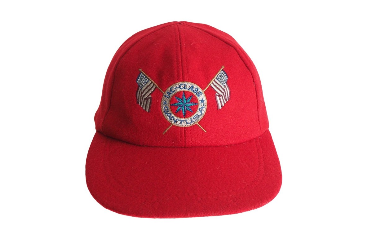 Vintage GANT USA Cap Wool red 90s style big logo hat | eBay