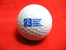 Vintage Golf Ball Crescent Electric Supply Co. GE Lamp Ultra Competition Wilson