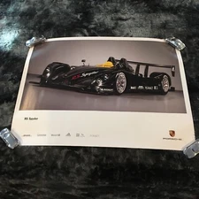 PORSCHE FACTORY ISSUED SHOWROOM POSTER OF THE BLACK RS SPYDER. MY NO. 20