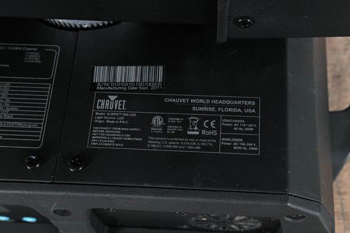 Chauvet Q-Spot 560-LED 3 x 60W LED Moving Yoke Fixture CG01KDM - Picture 5 of 19