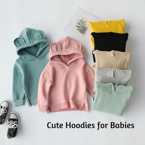 Baby Jungen Mädchen Kleidung Winter Frühling süß dick Fleece Sweatshirt Hoodies - Bild 1 von 16