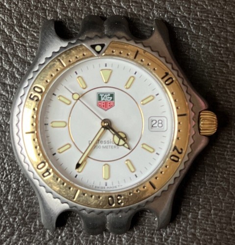 Tag Heuer Professional WG1150 Men’s White Dial Runs Perfectly ***Needs Band***