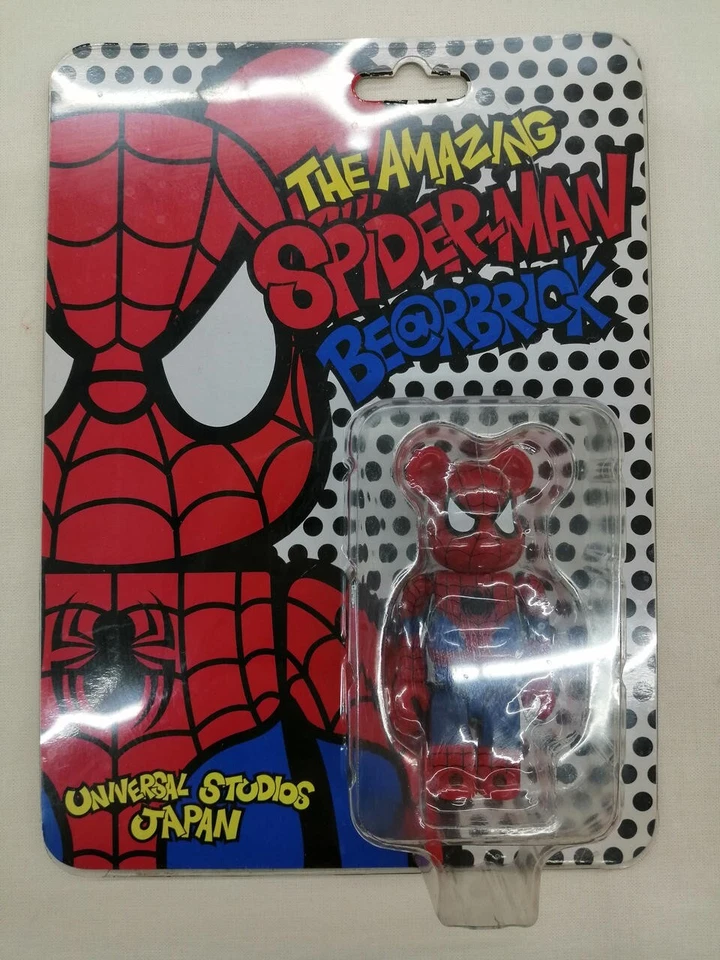 100% фигурка BE@RBRICK Spider Man USJ Limited MARVEL Bear Brick от Universal Studios - Изображение 4 из 4