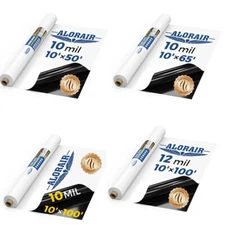 Alorair Crawl Space Vapor Barrier Plastic Sheeting DropCloth Vapor Barrier Cover