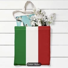 Italian Flag Shopping Bag