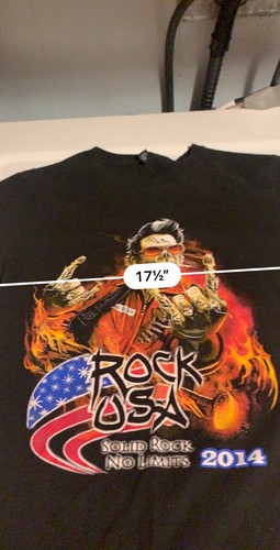 Rock USA men’s black T-shirt size medium Rob zombie slayer 2014 - Picture 3 of 6