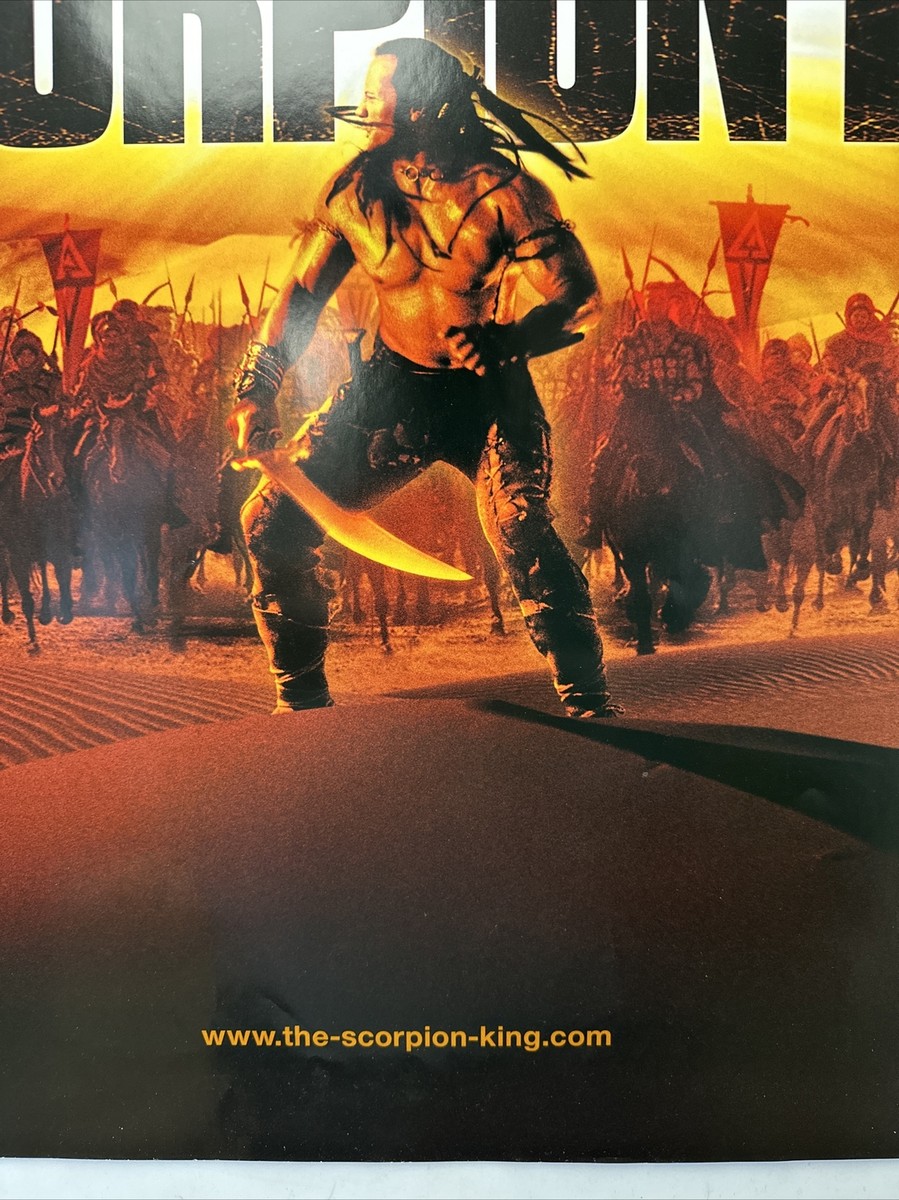 The Scorpion King 2002 27x40 Original Movie Poster Rock
