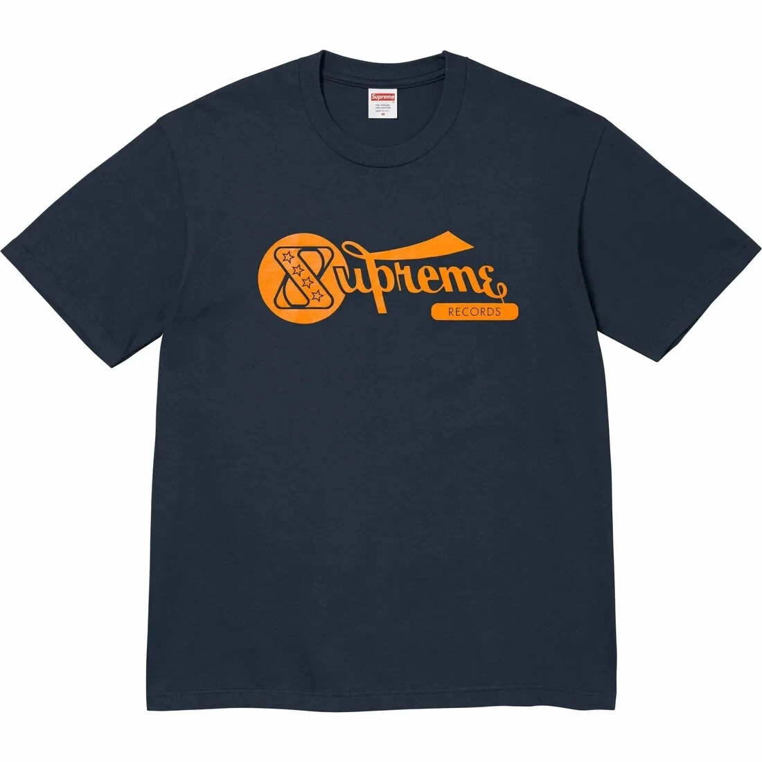 T shirt bleu marine Supreme Records   Taille L