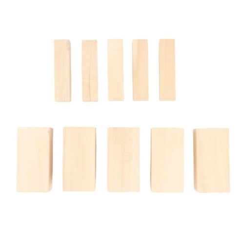 10Pack Basswood Carving Blocks Kit Whittling Blanks Beginners Unfinished4587 - Afbeelding 1 van 8