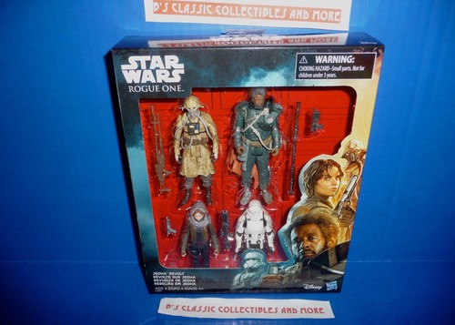 Star Wars Rogue One Jedha Revolt Figure Set - Saw Gerrera, Edrio Two Tubes, Jyn - Picture 3 of 10