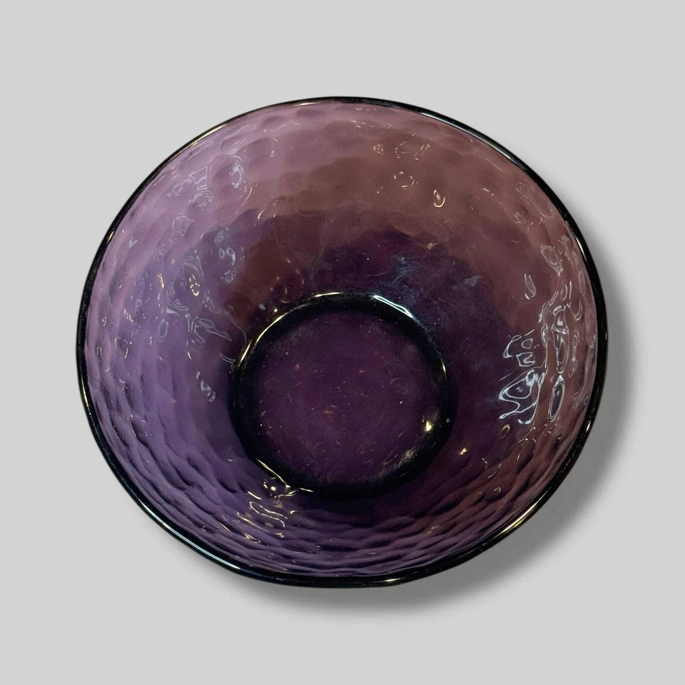 Bormioli Rocco Purple Glass Cereal Bowls Set of 4 – 5 3/8”, Excellent - Image 4 of 4