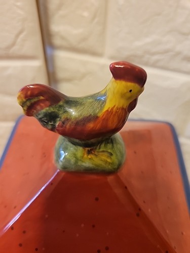 SET OF 3 Red Rooster By Artimino ROOSTER CERAMIC CANISTERS - Picture 11 of 12