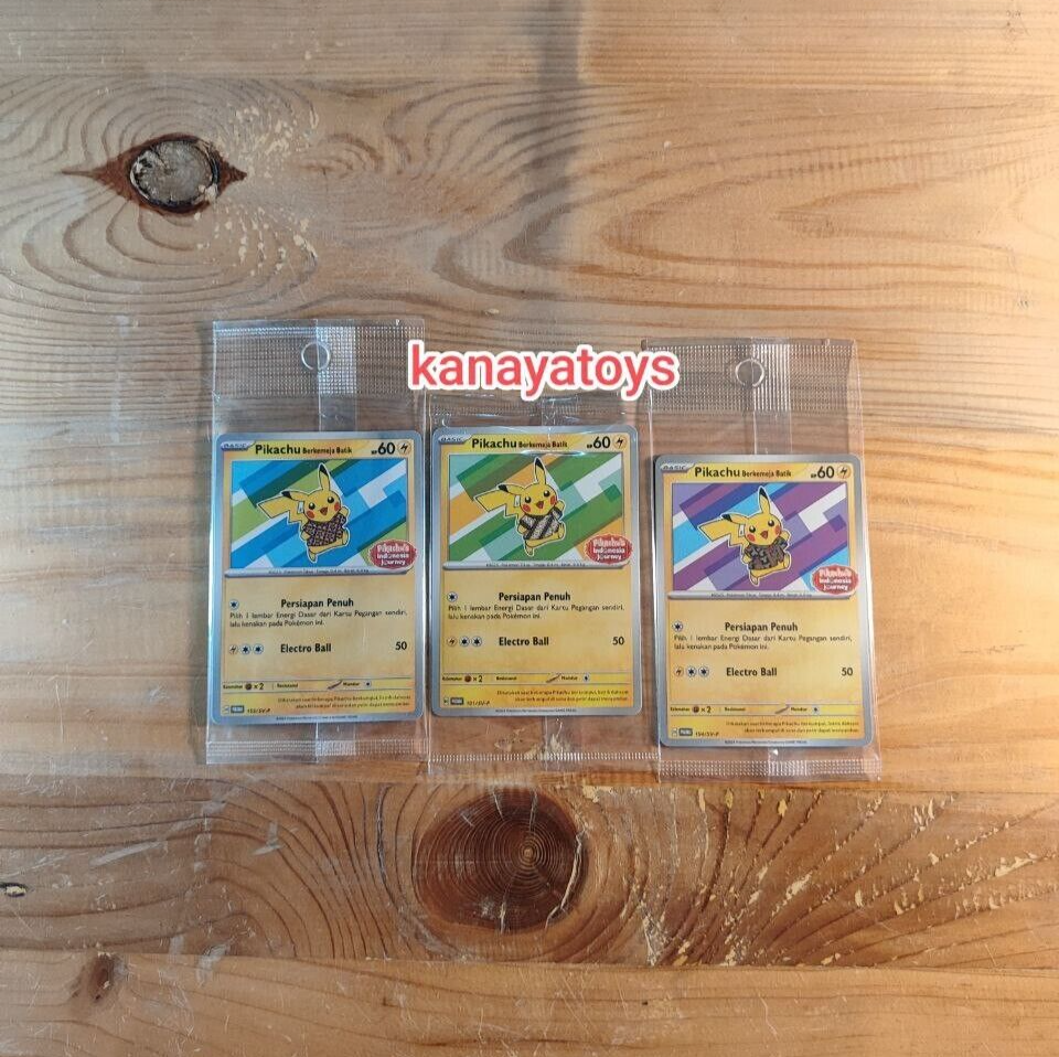 ピカチュウ インドネシア 旅 セット Pikachu Indonesia Set Pikachu Indonesia Journey Complete Set