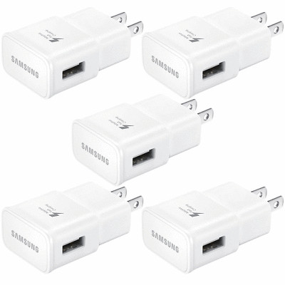 5x Adaptive Fast Charging Wall Plug Charger For Samsung iPhone Galaxy S10 Note 8