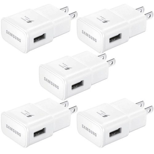5x Adaptive Fast Charging Wall Plug Charger For Samsung iPhone Galaxy S10 Note 8 - Picture 1 of 5