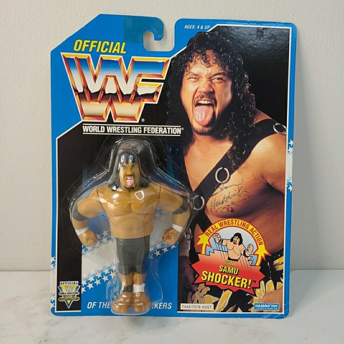 New WWF Hasbro Samu Of The Head Shrinkers Tag Team...