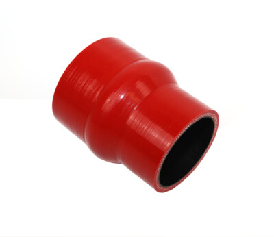 Universal 4-Ply High Temp 2.5''-2.75'' ID Reducer Hump Coupler Silicone Hose RED