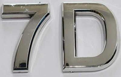 Apartment Number 7D Sign/Mailbox Number Sign,  (Silver,3D,...--REF24-1027