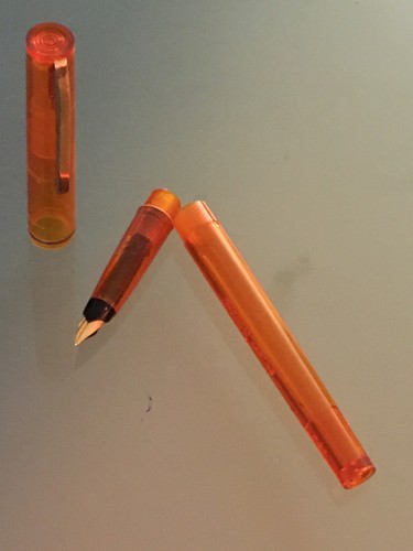 Bayard Karting Orange Translucent Feather Pen - Picture 5 of 5