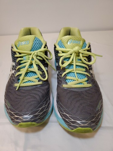 Zapatillas para correr Asics para mujer Gel Nimbus 18 T651N gris talla 9,5 D pre-propiedad - Imagen 2 de 7