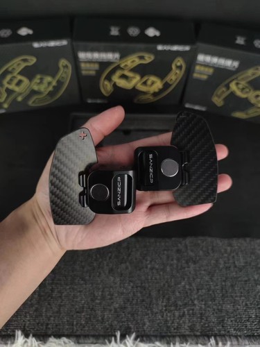 Carbon Fiber Magnetic Steering Wheel Shift Paddle For Audi A6 A7 S6 S7 RS6 RS7 - Picture 5 of 7