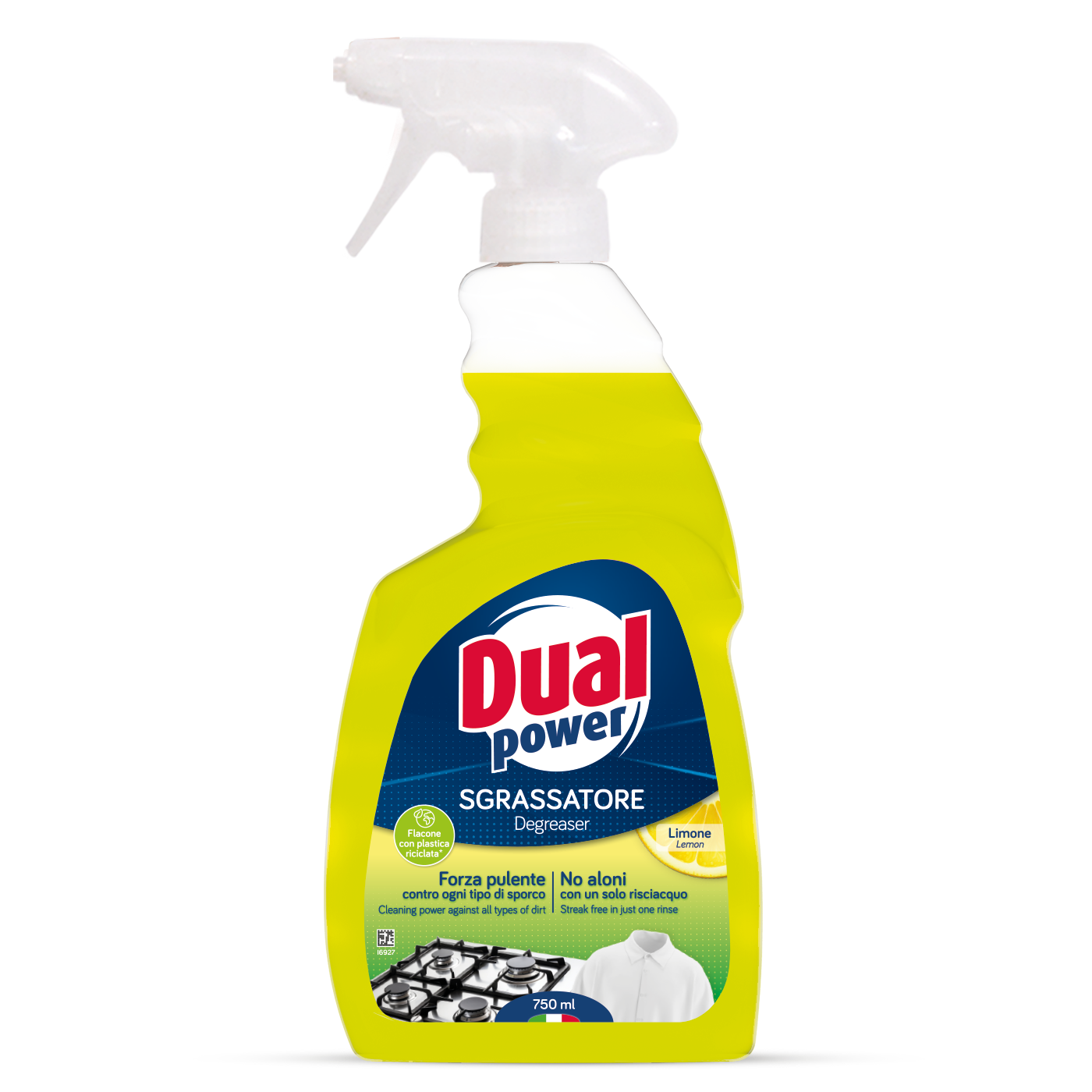 3 PEZZI Dual Power Sgrassatore Limone Ricarica 750ml