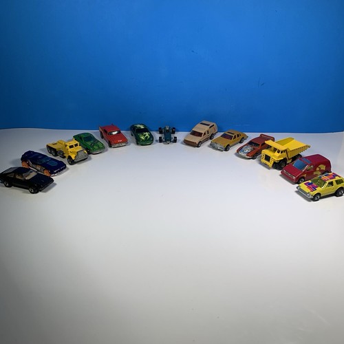 Vintage Hot Wheels Lot of 13 Cars Minitrek Seville Supra Mustang F1 Redline