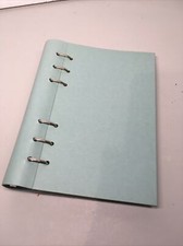 Filofax Clipbook Personal Size Notebook Organiser Duck Egg Blue
