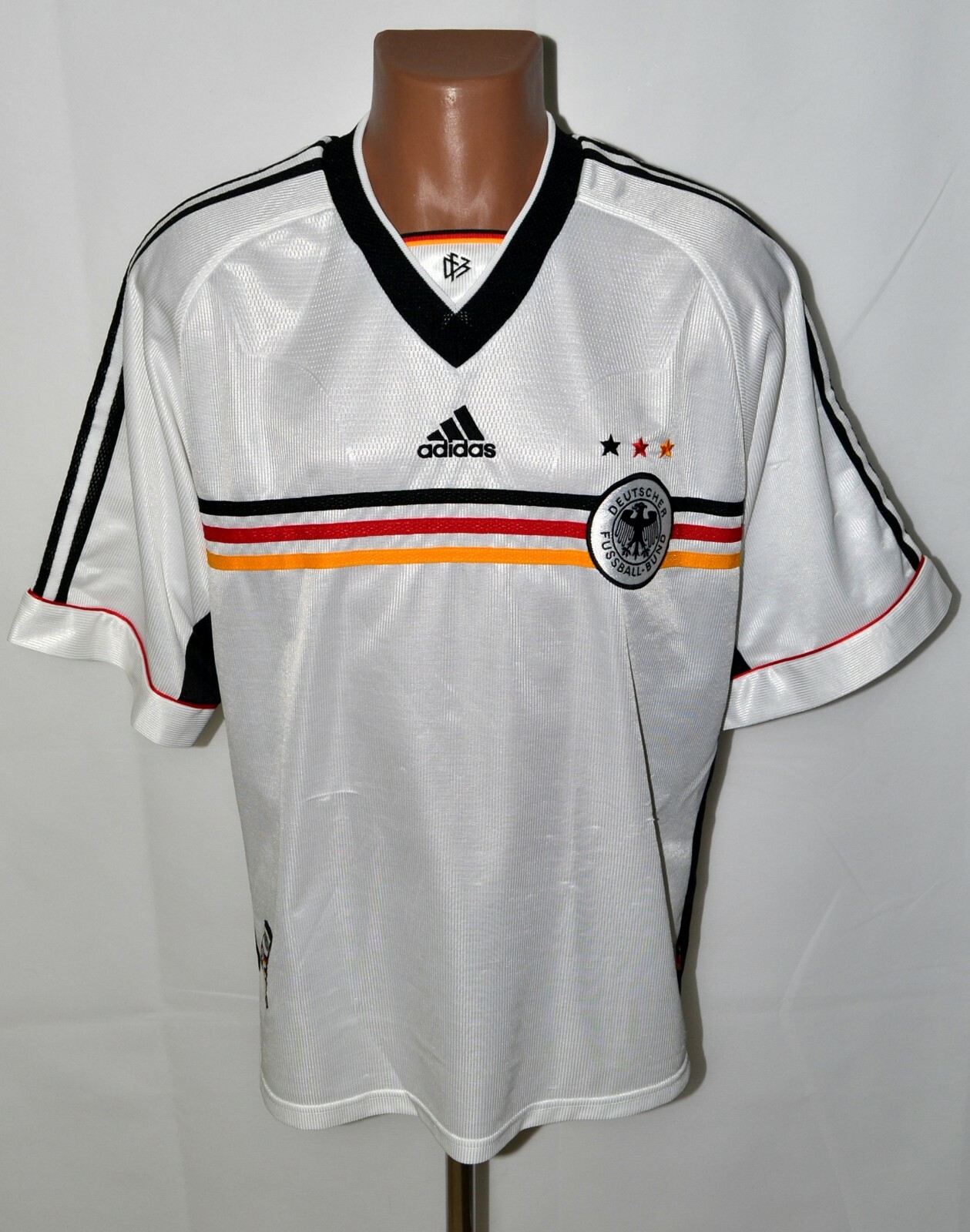 GERMANY NATIONAL TEAM 1998/2000 HOME FOOTBALL SHIRT ADIDAS SIZE XL ADULT