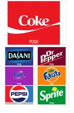 (6) Vendo E-Z Load Super Stack Vending Machine - 12 oz - Can - Labels