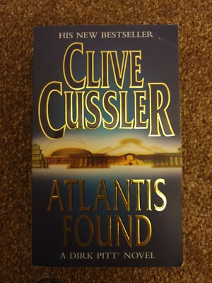 Clive Cussler ALTANTIS FOUND a DIRK PITT ADVENTURE  book very good condition